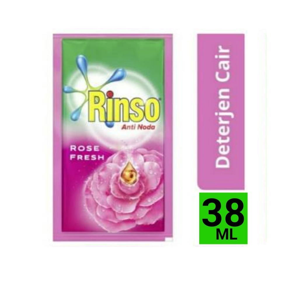 Rinso Molto cair 38 ml 1 renceng isi 12 sachet