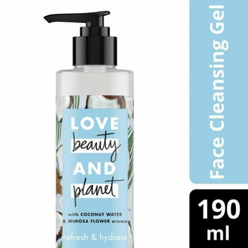 Love Beauty and Planet Refresh &amp; hydrate face cleansing gel 190ml