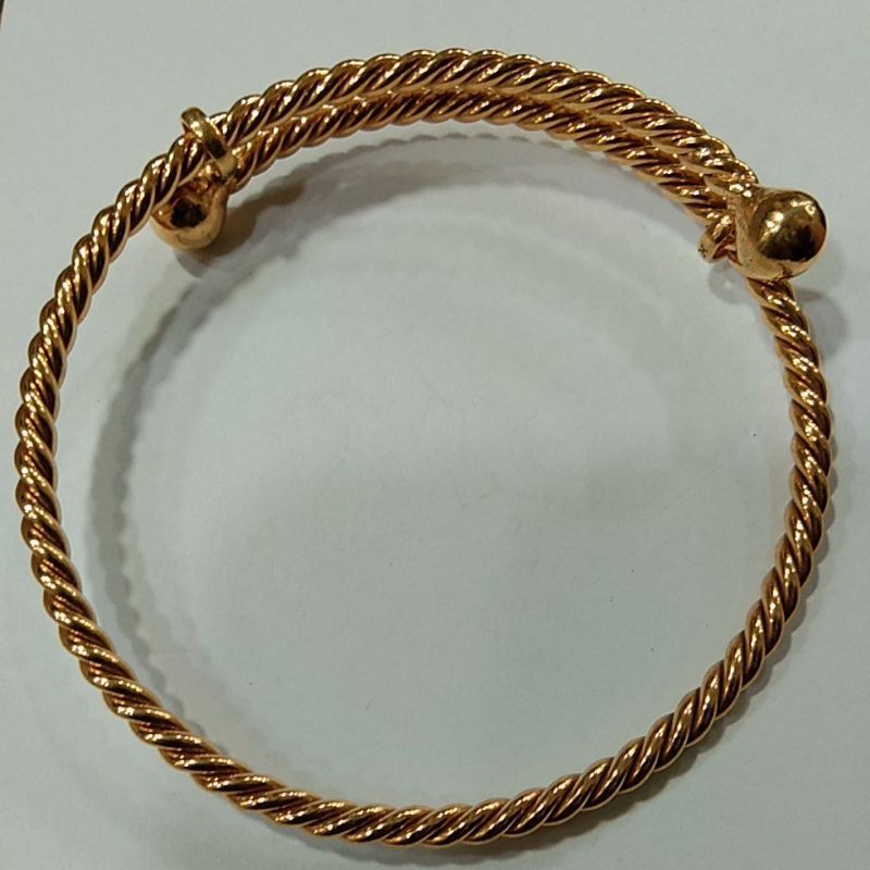 gelang silang lilit 15 gram emas muda