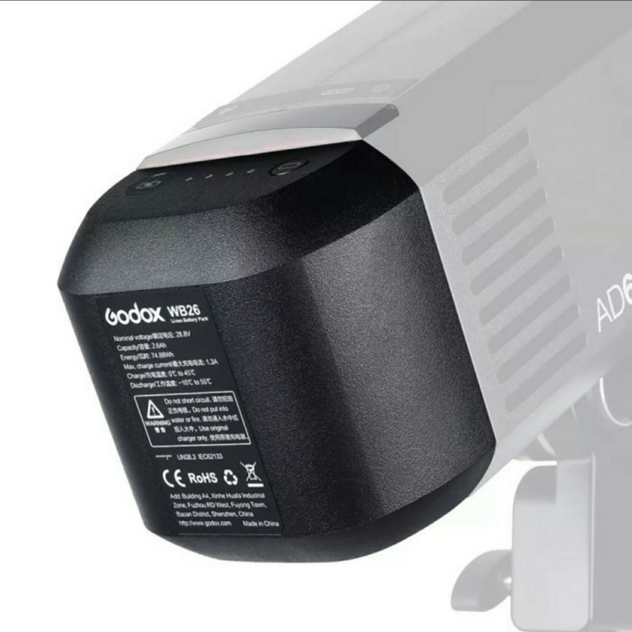 Godox WB-26 Battery for Godox AD600Pro