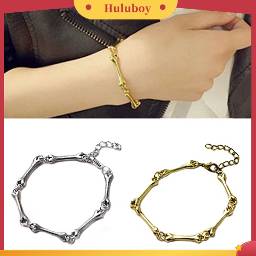 Hu Hu Hu Hu Hu Alat Bantu Pasang Kacamata♡ Gelang Tangan Rantai Bahan Alloy Gaya Gothic Punk Untuk Wanita