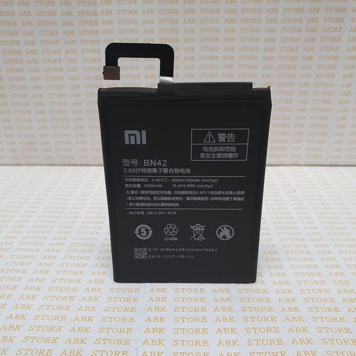 Batre Baterai Battery Xiaomi Redmi 4 BN42 Original