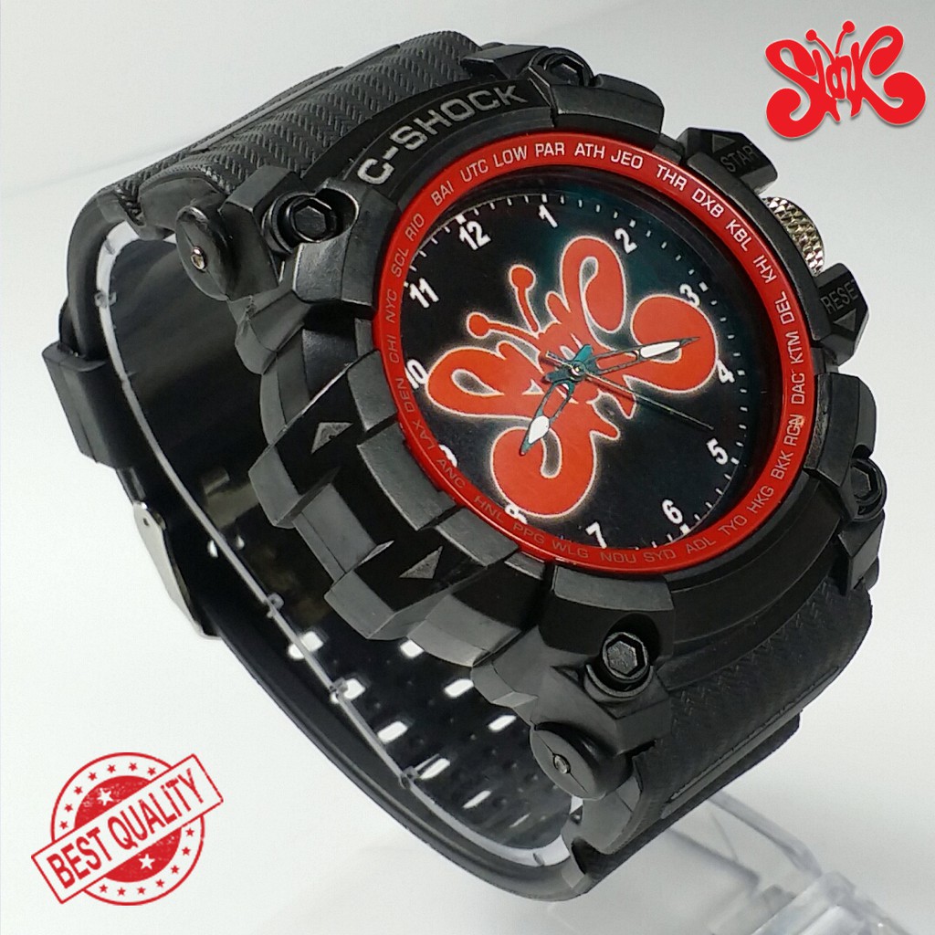 (BEST QUALITY) JAM SLANK {NEW} LIST MERAH