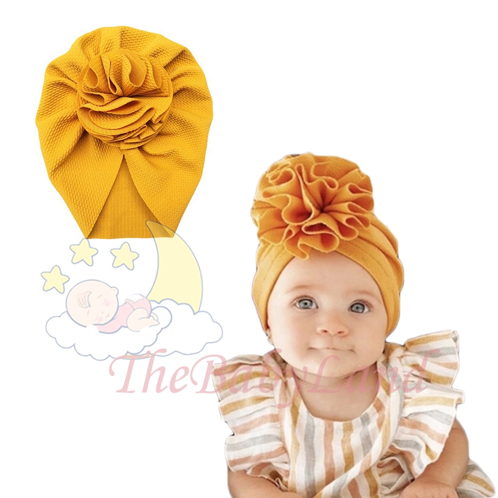 [1KG 25PCS] Babyland Turban Pita Bunga Bayi / Turban Anak Pita Bunga Polos Bandana