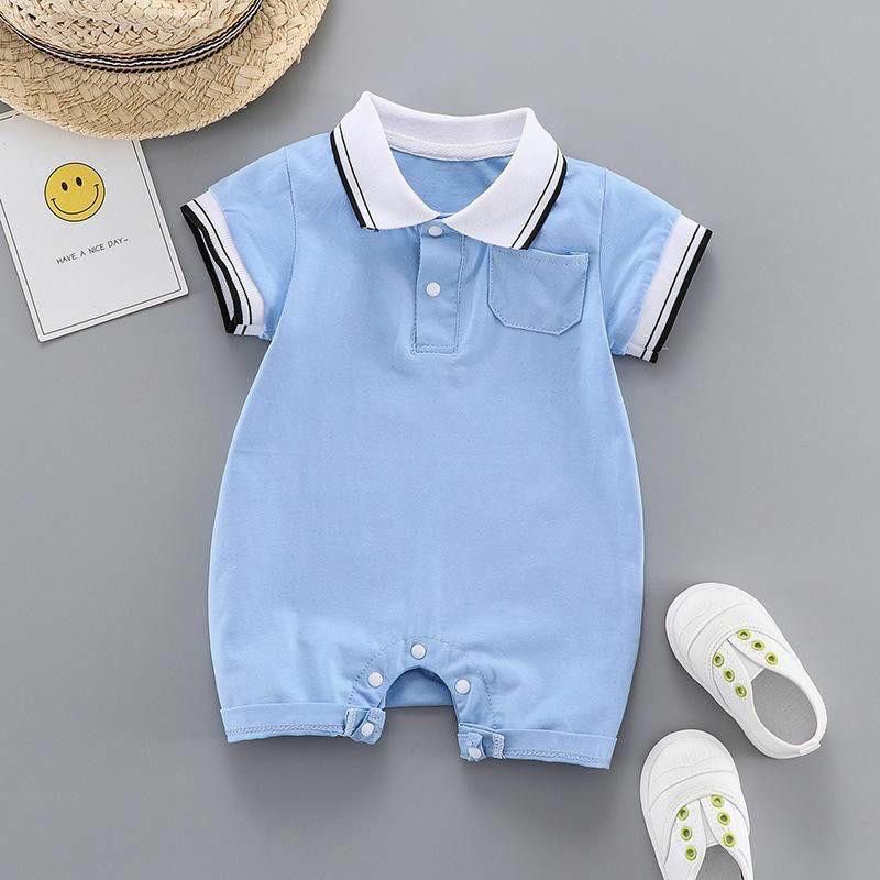 Romper Kerah Fashion bayi 0-12 bulan baju putih bayi