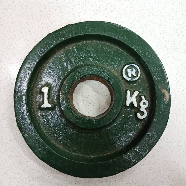Barbel dumble dumbel besi lokal satu 1 kg kilo