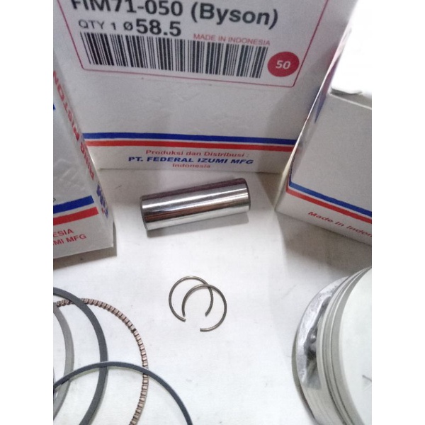 Piston seher kit byson oversize 50 original fim