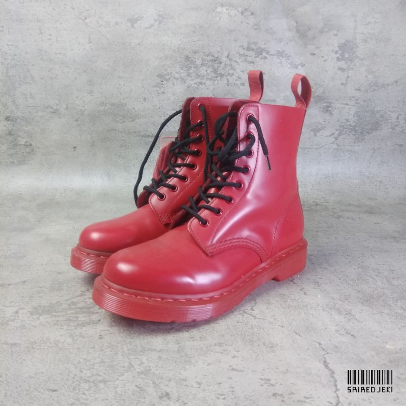 Dr Martens 1460 Pascal Poppy Red Mono