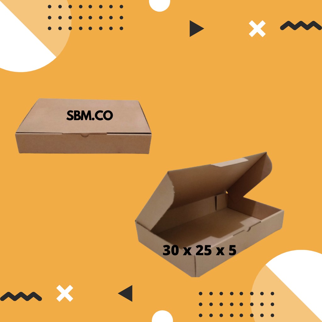 

KARDUS UKURAN 30 X 25 X 5 KARDUS PIZZA HAMPERS PACKING OLSHOP POLOS COKELAT PREMIUM DIE CUT