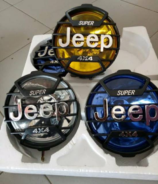 LAMPU DEPAN MODEL JEEP DOUBLE H3 BAUT BAWAH ISI 2 PCS