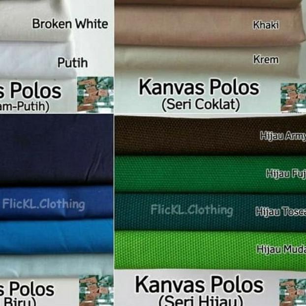 ✧ Kain kanvas. Kain kanvas terpal. Kain kanvas meteran. Kain kanvas polos. Kain canvas. Bahan kanvas