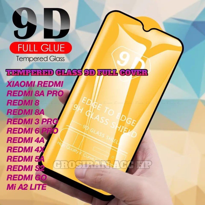 XIAOMI REDMI 8A PRO 8 8A 3 6 PRO 4A 4X 5A S2 GO Mi A2 Lite Tempered Glass full 5D 6D 9D FULL COVER