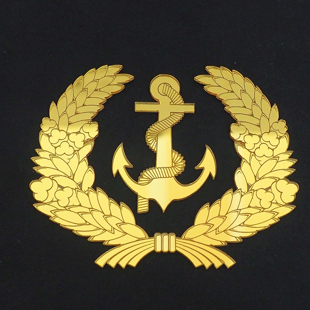 RS Akrilik Cermin Emas Logo / Emblem / Lambang / Kepolisian/ TNI/ untuk Mahar / Dekorasi / Mahar aksesoris perlengkapan bahan mahar pernikahan