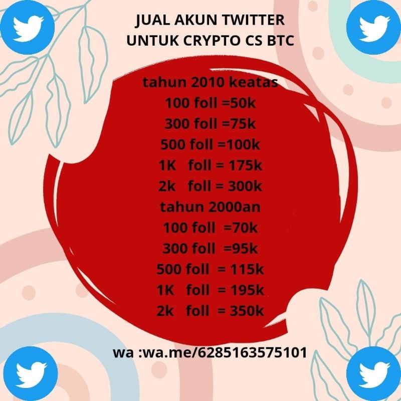 jual akun twitter old 2000an