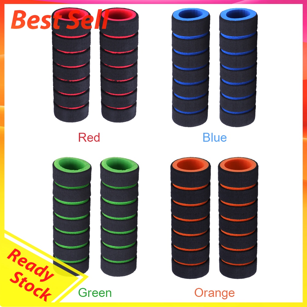 1 Pair Mountain Bike Bicycle Handle Bar Sponge Grip Cover Bar Grips Sleeve