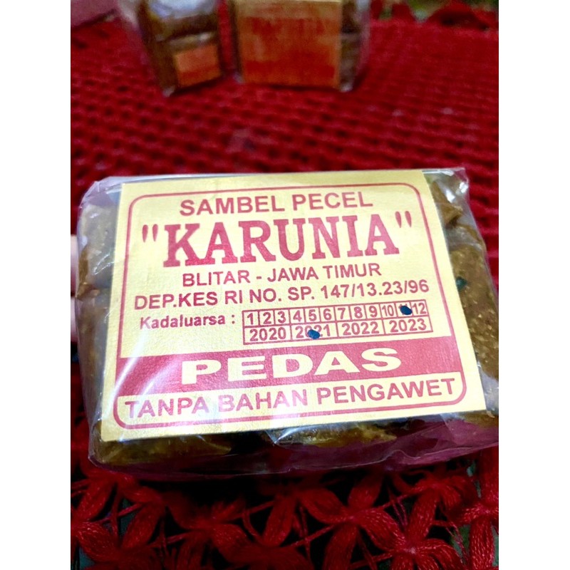 

Sambel Pecel Enak & Murah “KARUNIA” Khas Blitar (400 gram) “100% HALAL”