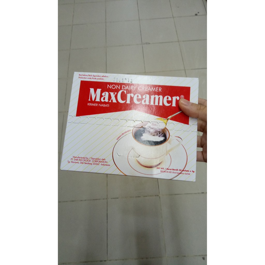 

MAXCREAMER ISI 50 PCS X 3 GRAM