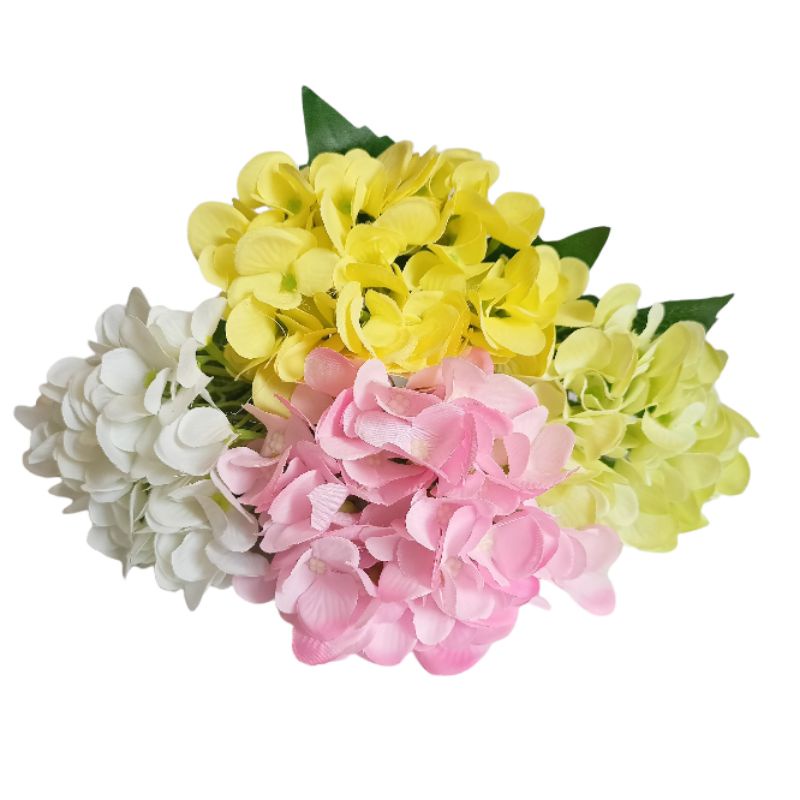 Bunga Hydrangea AF70 Hortensia Artificial Dekorasi Backdrop Properti Foto Buket Wedding