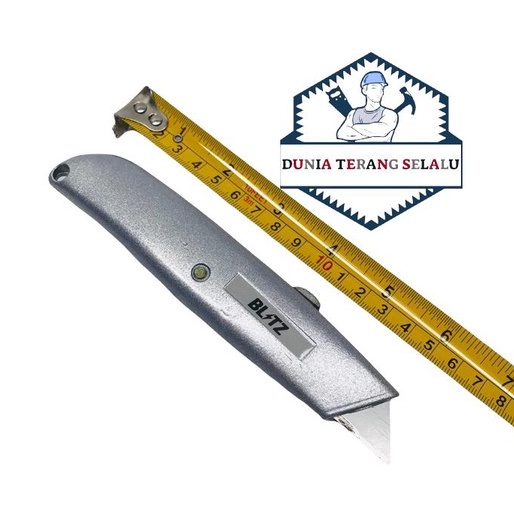 Pisau Cutter Gipsum BLITZ Aluminium 18mm - Pisau Cuter HeavyDuty - Pisau Cutter Carpet BLITZ Aluminium Utility Knife - Cutter Karpet - Gypsum Cutter