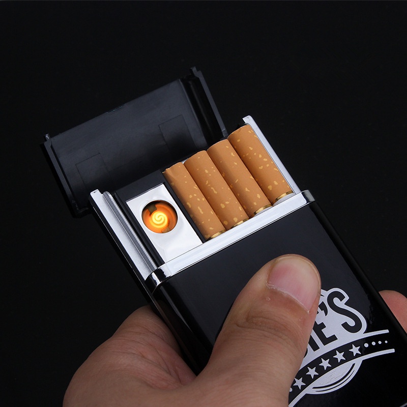 Firetric Kotak Rokok 8 PCS dengan Korek Elektrik - MK066