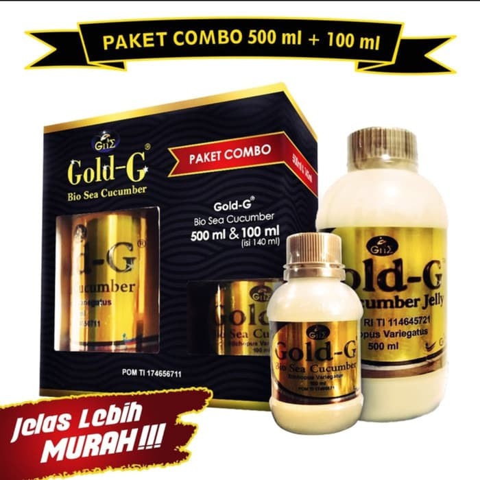 Gold G 500 ML Free Satu Botol 100 Ml Original Bisa COD