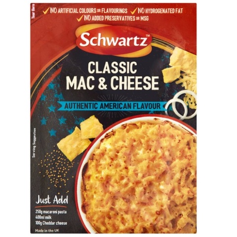 

Schwartz Classic Mac And Cheese |Bumbu Siap Pakai Rasa Keju | 30g