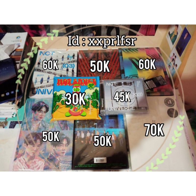 ALBUM ONLY NCT DREAM NCT 127 UNIVERSE HOT SAUCE STIKER KICKBACK BTS be esensial