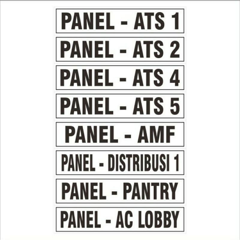 

STIKER KETERANGAN PANEL LISTRIK 6,5x30cm