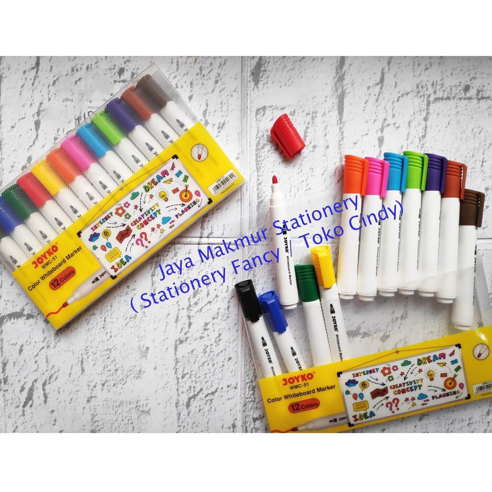

S1a4p 0rder Spidol Warna Joyko Whiteboard WMC-51 (12 warna)M4sih Ready,,
