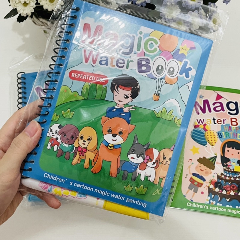 Magic Water Book Buku mewarnai dengan air