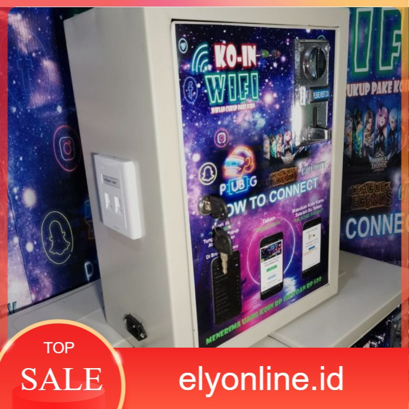 Paket Usaha wifi koin cafe restoran toko dsb