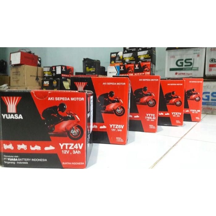 Aki Original motor Yamaha Matic Yuasa YTZ4V / YTZ5S aki kering