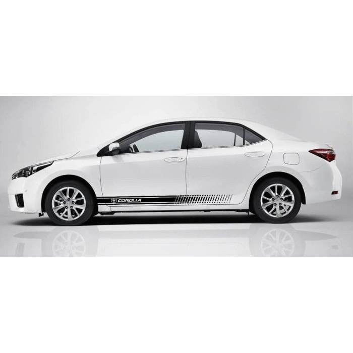 STICKER STIKER COROLLA CUTTING STICKER MOBIL TOYOTA COROLLA SEDAN Elegan