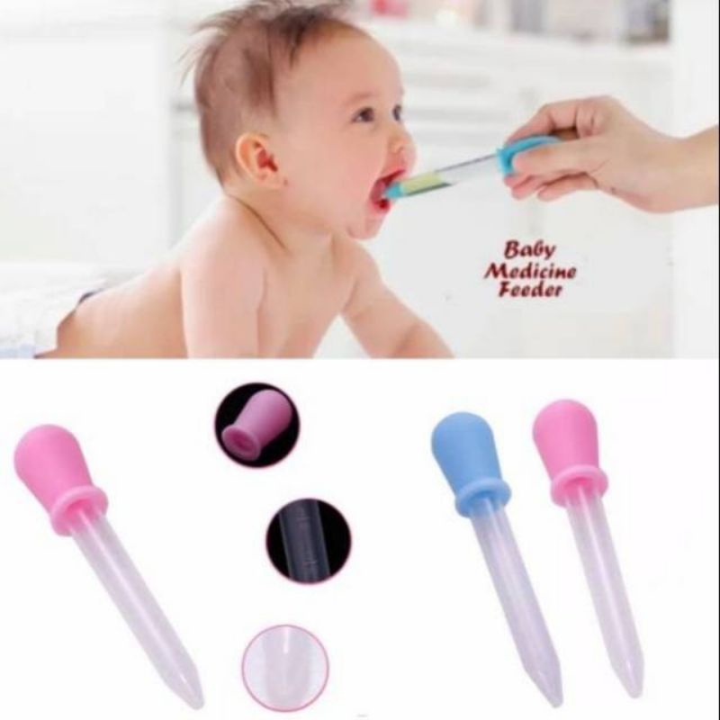 Pipet Tetes Obat ASI Bayi Anak Baby Medicine Feeder Silicone Silikon Anjing Kucing hewan Pet