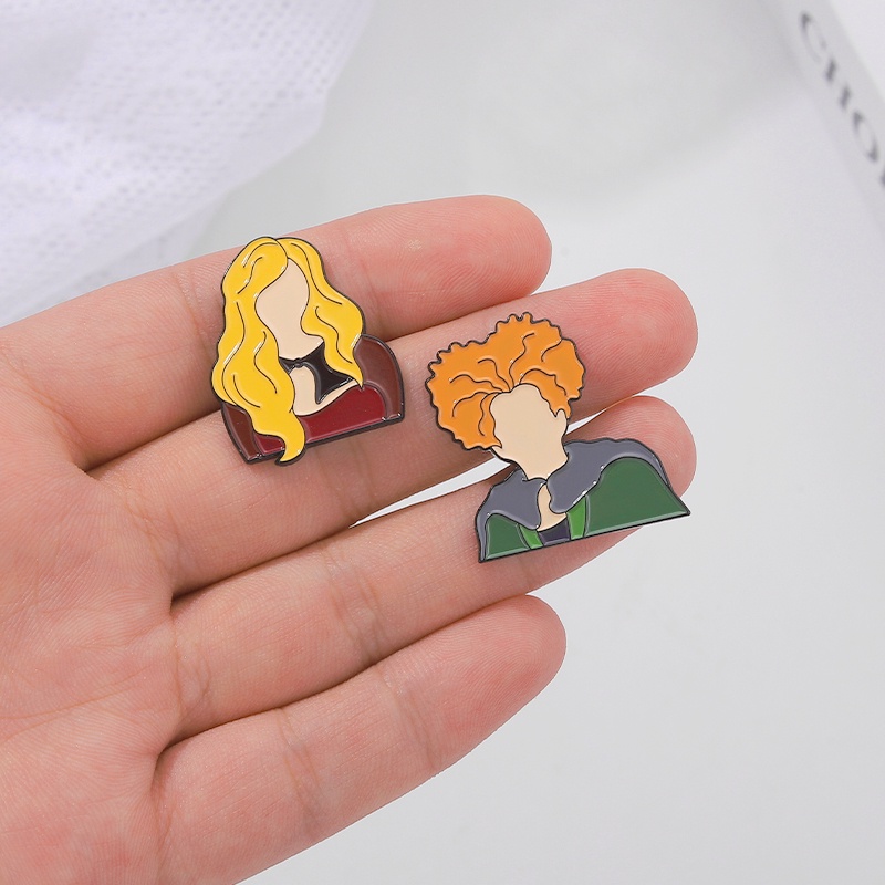 Pin Lencana Kerah Bentuk Labu Halloween Untuk Aksesoris Kostum Cosplay