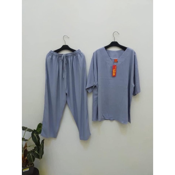 STELAN ANDIN RAYON POLOS (COD) SETCEL ANDIN/ ANDIN IKATAN CINTA/ONE SET ANDIN/ONE SET VIRAL TERBARU/KEKINIAN/SET RAYON JUMBO/SET RAYON WANITA/BAJU SANTAI/BAJU TIDUR ONE SET TERMURAH/SET VIRAL TERBARU/ONE SET RAYON