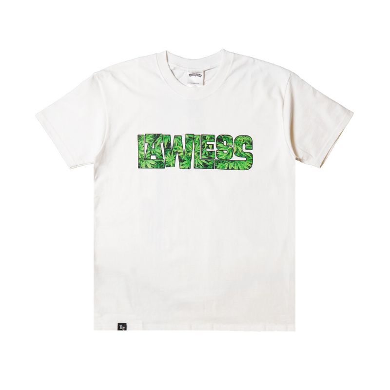 Kaos Original Lawless White Smoke'em Limited Edition Tshirt Lawless Jakarta Original