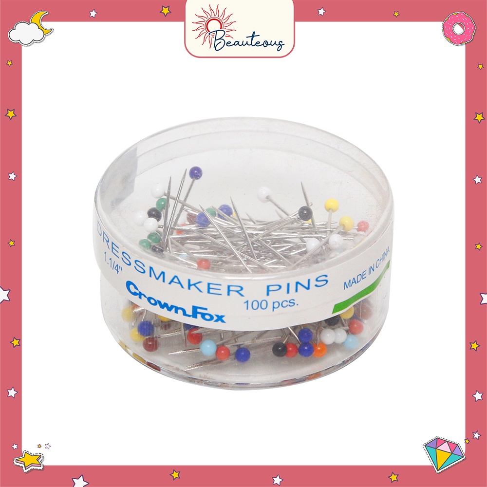 Jarum Pentul Bulat Premium merk Crown Fox 1.25 Inch