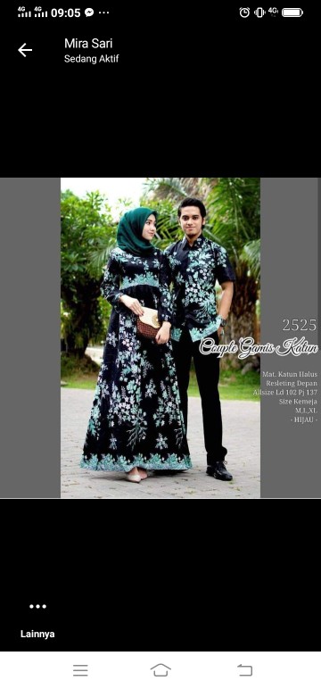 Batik Couple Keluarga Sania Ruffle Ori Ndoro Jowi Dnt Motif Merpati Putih
