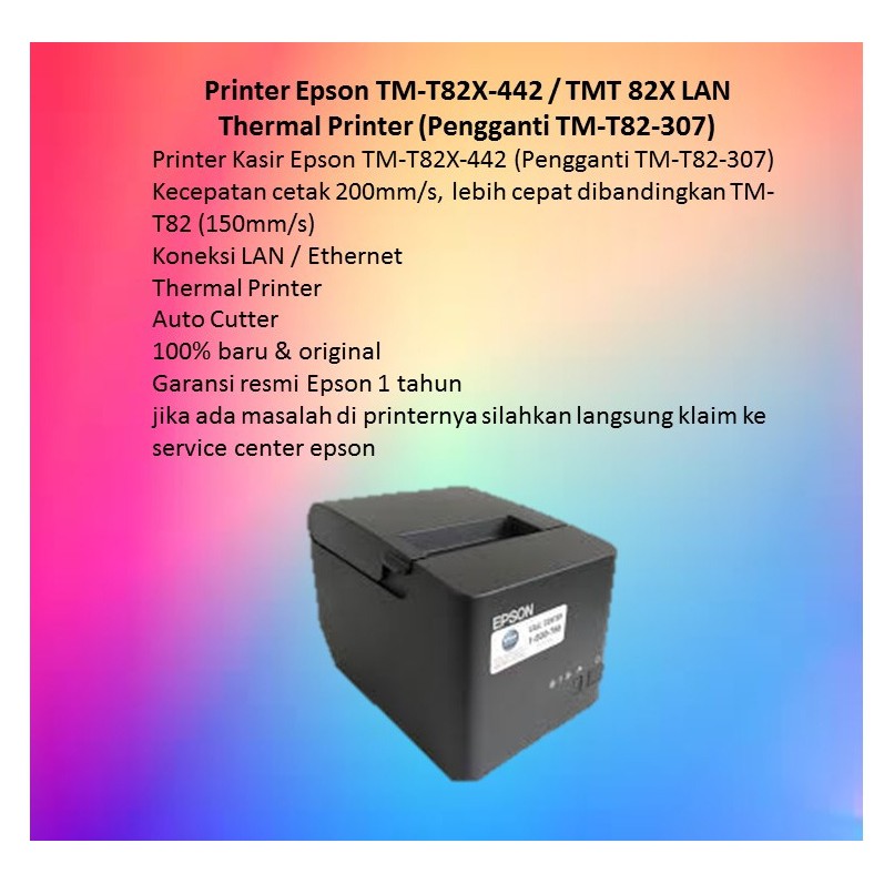 PRINTER EPSON TM-82X 442 (LAN/ETHERNET) RESMI