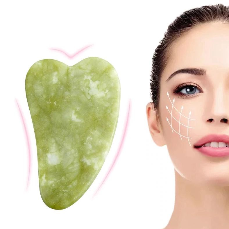 ALAT PIJAT WAJAH BATU GUASHA TERAPI MUKA JADE GIOK ASLI ALAMI MASSAGE MASSAGER STONE