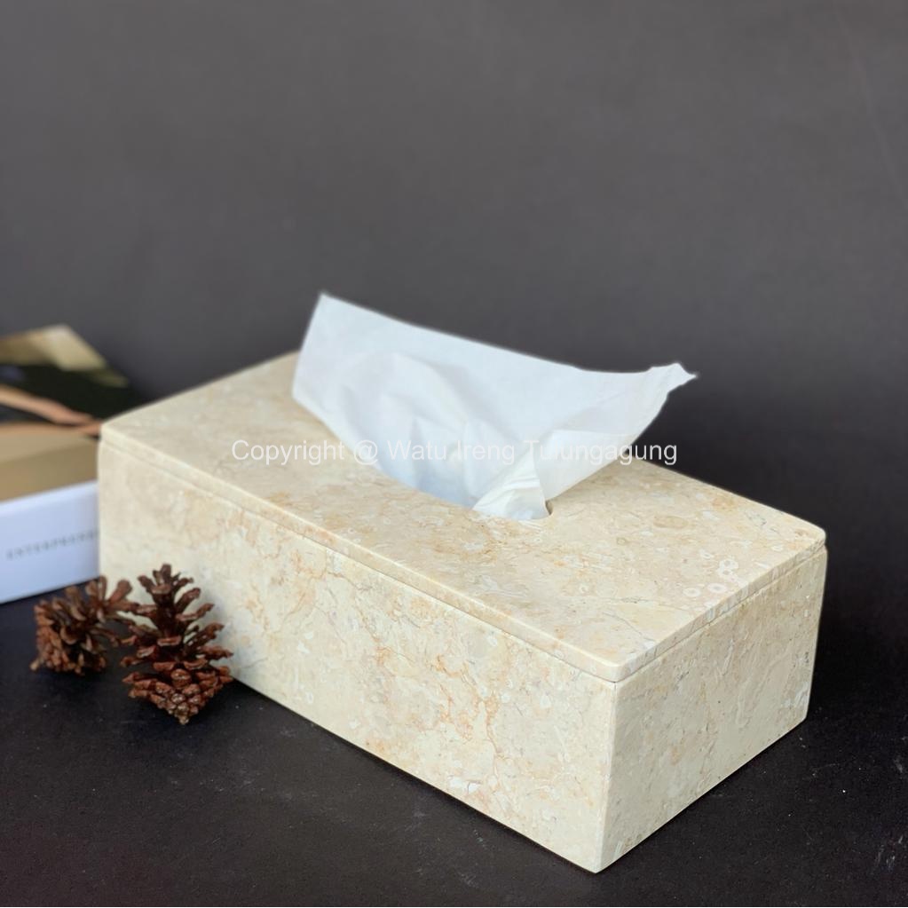 TEMPAT TISU TISSUE MARMER/ KOTAK TISU MARMER / MARBLE TISSUE BOX (MARBLE HANDCRAFT)