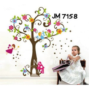 WALL STIKER UK.60X90 WALL STICKER DINDING POHON PERI HIASAN DINDING
