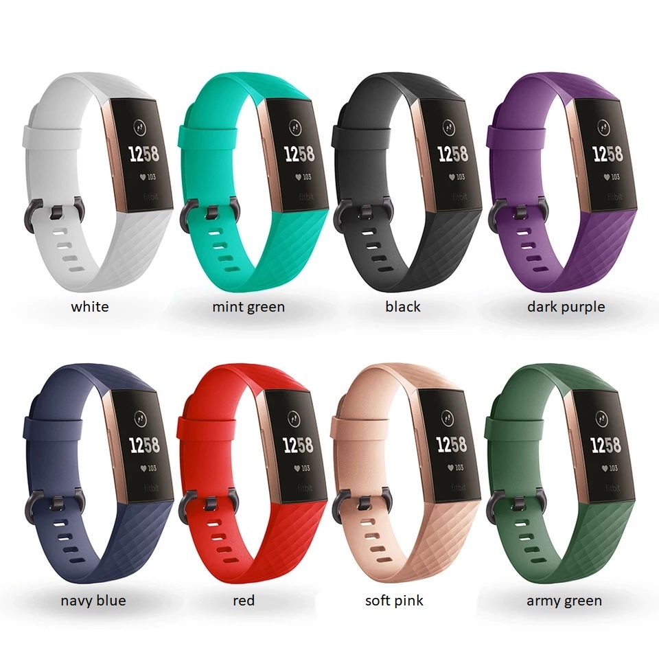 Silicone Sport Strap Watch Band for FITBIT CHARGE 3 tali jam Fitbit