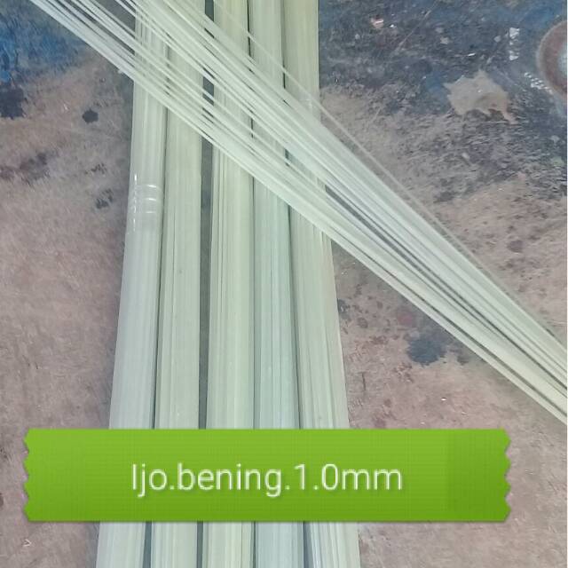 Ruji.jeruji fiber.stik.ijo bening.ukr.1.0mm.1.2mm.1.3mm pjg 60cm
