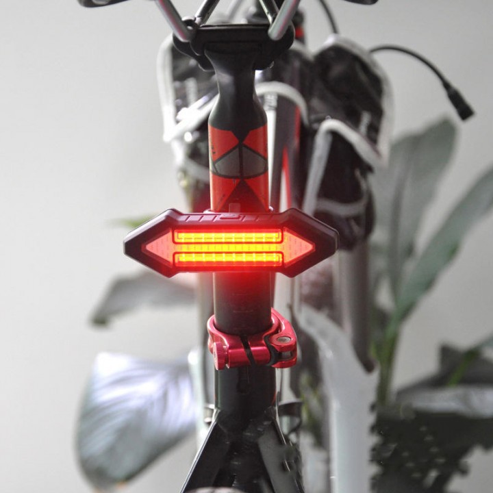 BIKIGHT Intelligent Remote Control Bicyle LED Warning Laser Tail Light