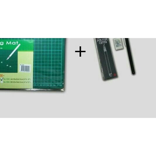 

☀ Paket Cutting mat A4+pen cutter SDI murah ♙
