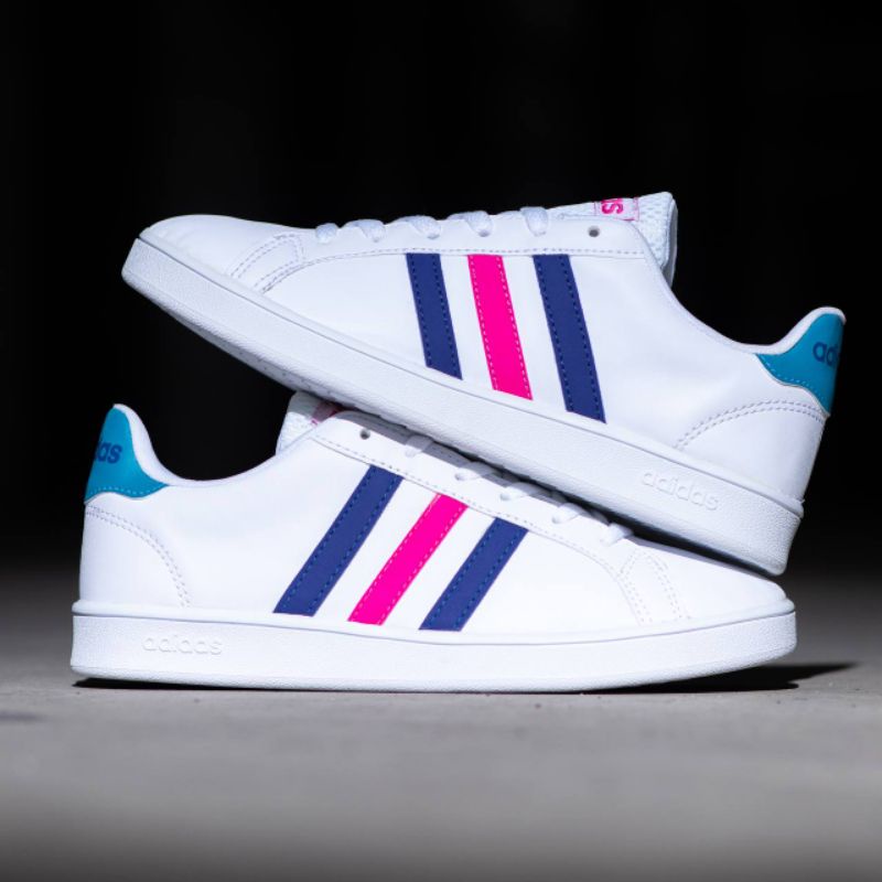 Adidas Grand Court &quot;White Navy Pink&quot;