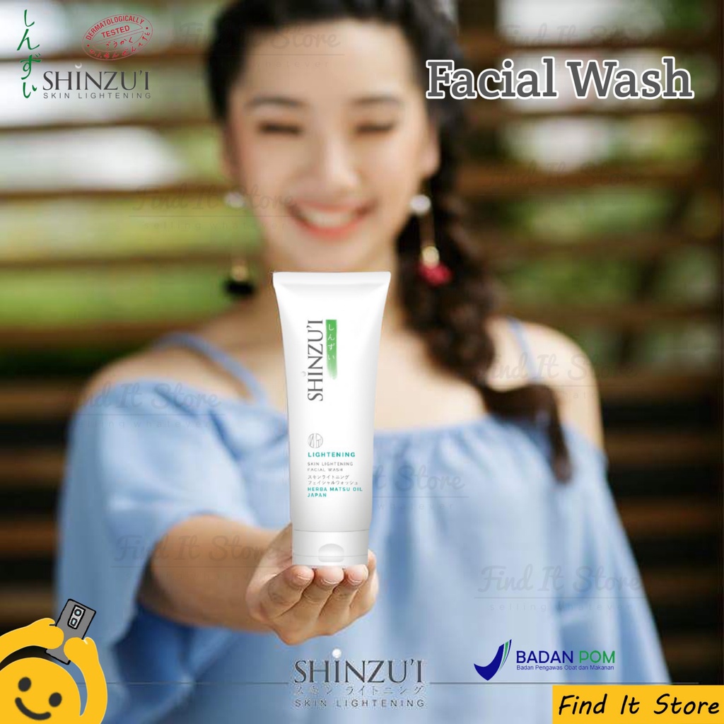 Shinzui Skin Lightening Facial Wash | Acne Facial Wash | Sabun Wajah Herba Matsu Oil BPOM