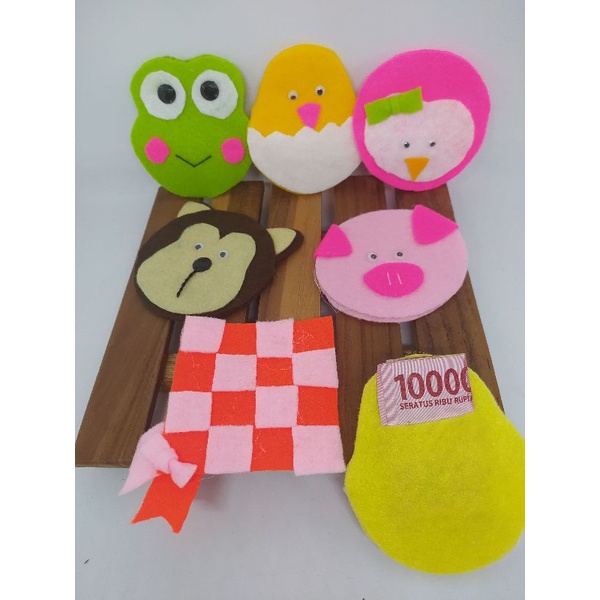 

N3V - Amplop Lebaran Karakter isi 10 pcs Angpao Amplop Flanel Motif Karakter